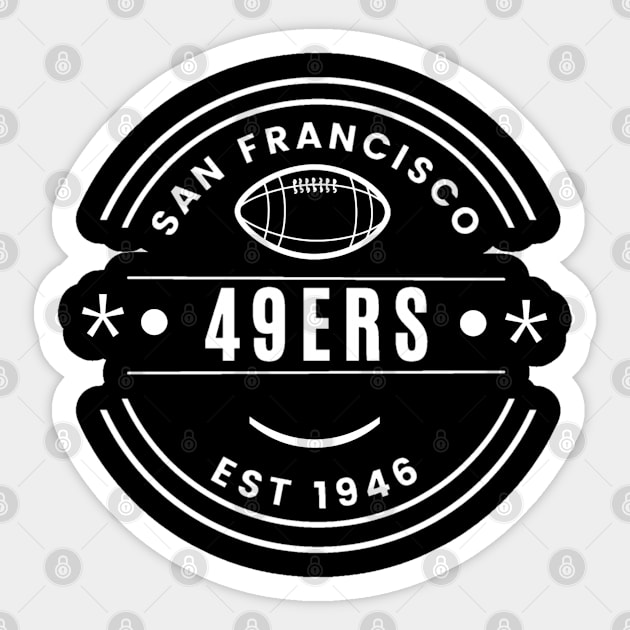 49ers Football Team Sticker by Sustenance Door